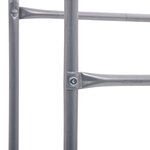 vidaXL Étagère de rangement pour 3 caisses Argenté 50x33x116 cm Acier
