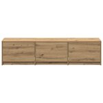 vidaXL Meuble TV Chêne artisanal 162 5 x 34 x 40 cm Bois d'ingénierie