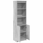 vidaXL Buffet haut sonoma gris 50x35x180 cm bois d'ingénierie