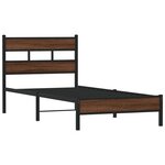 vidaXL Cadre de lit sans matelas chêne marron 100x190 cm
