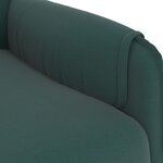 Vidaxl fauteuil inclinable vert foncé tissu