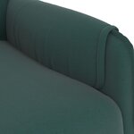 vidaXL Fauteuil inclinable Vert foncé Tissu