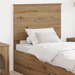 vidaXL Tête de lit Chêne artisanal 80 cm Bois d'ingénierie
