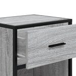 vidaXL Table de chevet sonoma gris 40x31x50 cm bois d'ingénierie