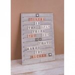 Letterboard en bois  FSC Mix Credit  nature  30x42cm  y compris 96 lettres  1kit