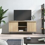 vidaXL Meuble TV chêne sonoma 104x35x50 cm bois d'ingénierie