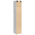vidaXL Armoire de rangement mince sonoma gris 40x42 5x225 cm