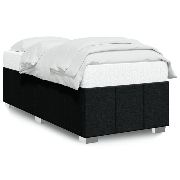 vidaXL Cadre de lit sans matelas noir 80x200 cm tissu