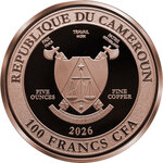 Monnaie HAWAII Volcanoes National Park 5 Oz Cuivre 100 Francs Cameroon 2026 (PRÉCOMMANDE)