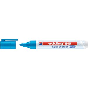 Marqueur pour verre 95 bleu clair 1 5-3 mm EDDING