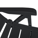 vidaXL Ensemble à manger d'extérieur 11 Pièces Plastique Anthracite
