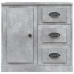 vidaXL Buffet gris béton 70x35 5x67 5 cm bois d'ingénierie