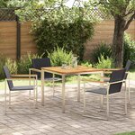 vidaXL Ensemble de salle à manger pour jardin 5 Pièces
