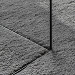 vidaXL Tapis HUARTE à poils courts doux et lavable anthracite Ø 100 cm
