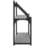 vidaXL Étagère murale 2 niveaux sonoma gris 60x21x51 cm