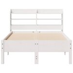 vidaXL Cadre de lit sans matelas blanc 100x200 cm bois de pin massif