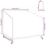 vidaXL Housse de chaise de jardin 96 x 79 x 74 cm Tissu oxford 420D
