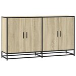 vidaXL Buffet chêne sonoma 134x35x76 cm bois d'ingénierie