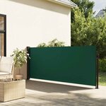 vidaXL Auvent latéral rétractable vert foncé 117x300 cm
