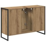 vidaXL Cabinet de salle de bain Chêne artisan 90 x 30 x 60 cm