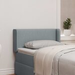 vidaXL Oreille de tête de lit Gris 40 5 x 40 5 x 4 cm tissu