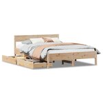 vidaXL Cadre de lit sans matelas 120x190 cm bois de pin massif
