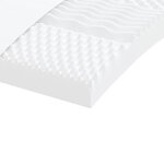 vidaXL Lit de jour avec gigogne et matelas gris clair 90x190 cm tissu