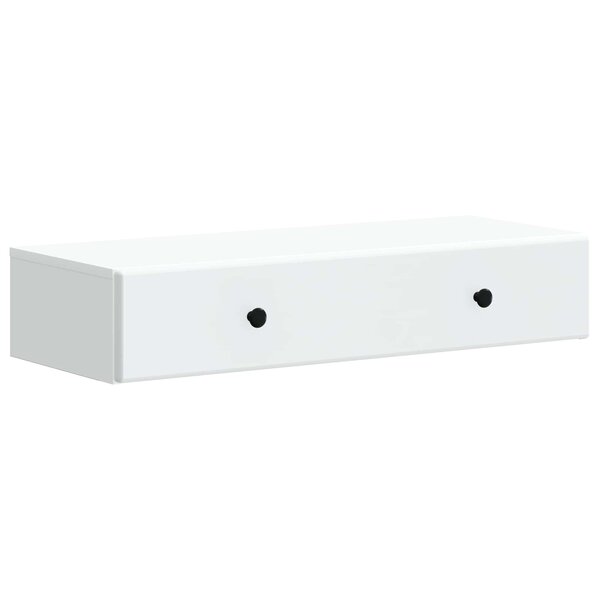 vidaXL Table d'appoint murale Blanc 87 5 x 34 5 x 17 cm
