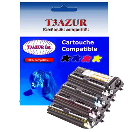 4 Toners compatibles avec Brother TN421, TN423, TN426 pour Brother MFC-L8900CDW - T3AZUR