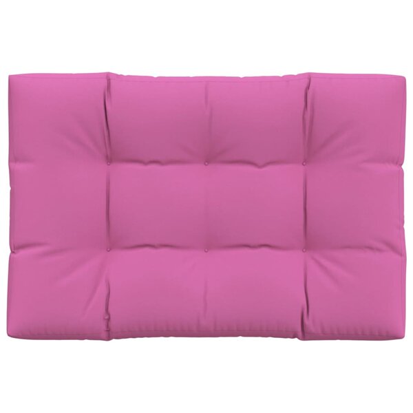 vidaXL Coussin de palette Rose 120x80x12 cm tissu