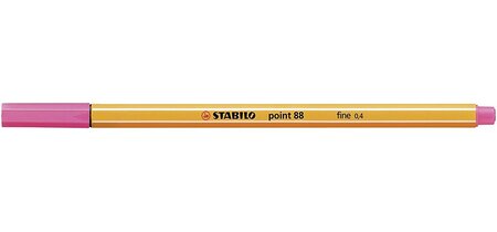 Stylo-feutre point 88 pointe fine 0 4 mm rouge bruyère stabilo