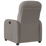 vidaXL Fauteuil inclinable Taupe Tissu