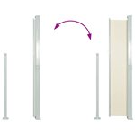 vidaXL Auvent latéral de patio 160x300 cm Couleur crème