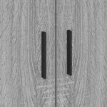 vidaXL Cadre de lit Gris Sonoma 90 x 190 cm Bois d'ingénierie