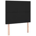 vidaXL Tête de lit à LED Noir 90x5x118/128 cm Similicuir