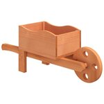 vidaXL Jardinières brouette 2 Pièces 47x15x19 cm bois de sapin massif