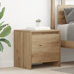 vidaXL Cabinet de chevet chêne artisanal 45 x 34 x 44.5 cm