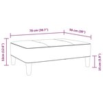 vidaXL Repose-pied Rouge bordeaux 78x56x32 cm Similicuir