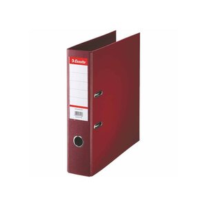 Classeur à levier plastique Standard A4 Dos 75 mm Bordeaux ESSELTE