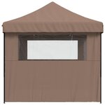 vidaXL Tente de fête Marron 292 x 440 x 315 cm Tissu Oxford
