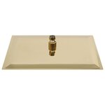 vidaXL Pomme de douche pluie Acier inoxydable 40x40 cm Carrée Doré