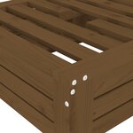 vidaXL Couvercle de base de parasol marron miel bois massif de pin