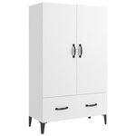 vidaXL Buffet haut Blanc 70x31x115 cm Bois d'ingénierie