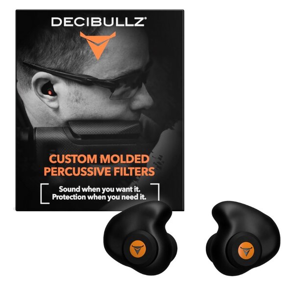 Bouchons d'oreilles chasse et tir decibullz percussive filters