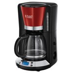 Russell hobbs cafetière colours plus rouge flamme 1100 w 1 25 l