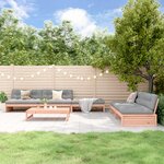 vidaXL Salon de jardin 6 Pièces avec coussins bois massif Douglas