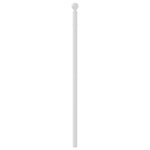 vidaXL Tête de lit métal blanc 80 cm