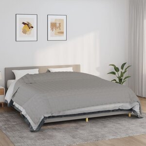 vidaXL Couverture lestée Gris 235x290 cm 11 kg Tissu