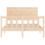 vidaXL Cadre de lit sans matelas 120x200 cm bois de pin massif