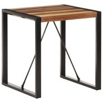 vidaXL Table à manger 70x70x75 cm Bois d'acacia massif